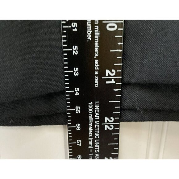 David Benjamin Wool Blend Off Center Button Close Lined Straight Black Skirt-4 - Picture 11 of 11